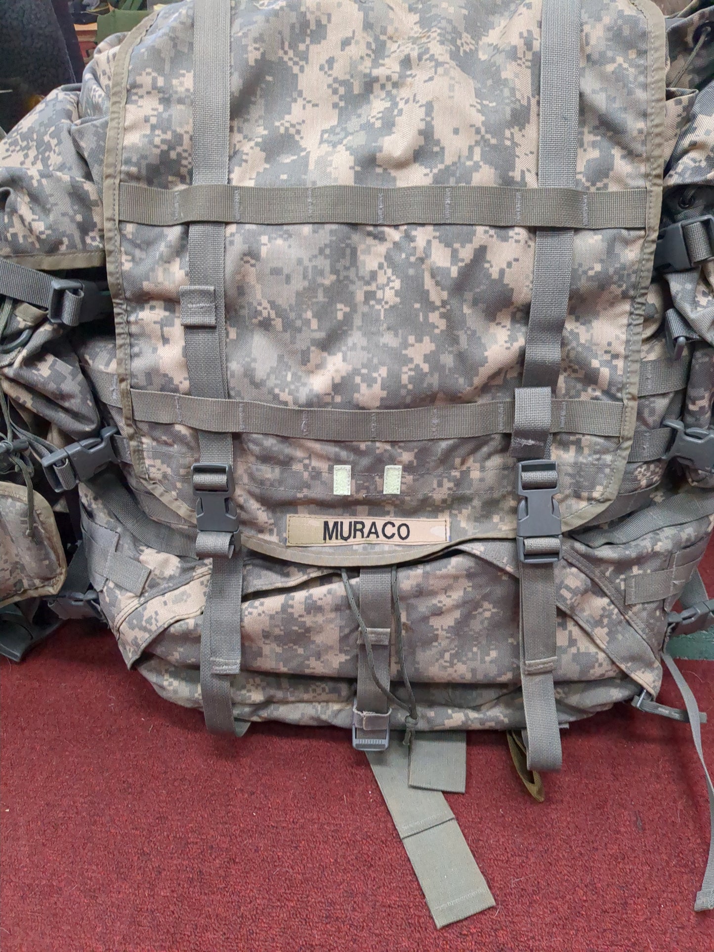 Muraco -'Ranger Ready' ACU Ruck / OCP Shoulder Straps Molle II Ruck