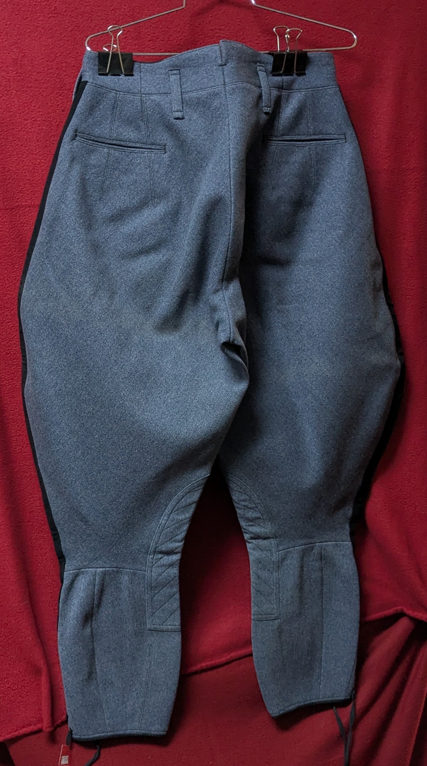 Vintage US West Point Cavalry Breeches Dated 1-19-1943 31"Wx13"Rx13"TWx27"L (DC3-26Mar40)