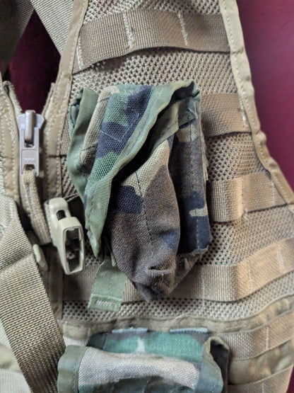 Molle II Load Carrying Equipment Vest Marpat Coyote Brown w/2 Grenade Pouches (AB13-25Jul71)