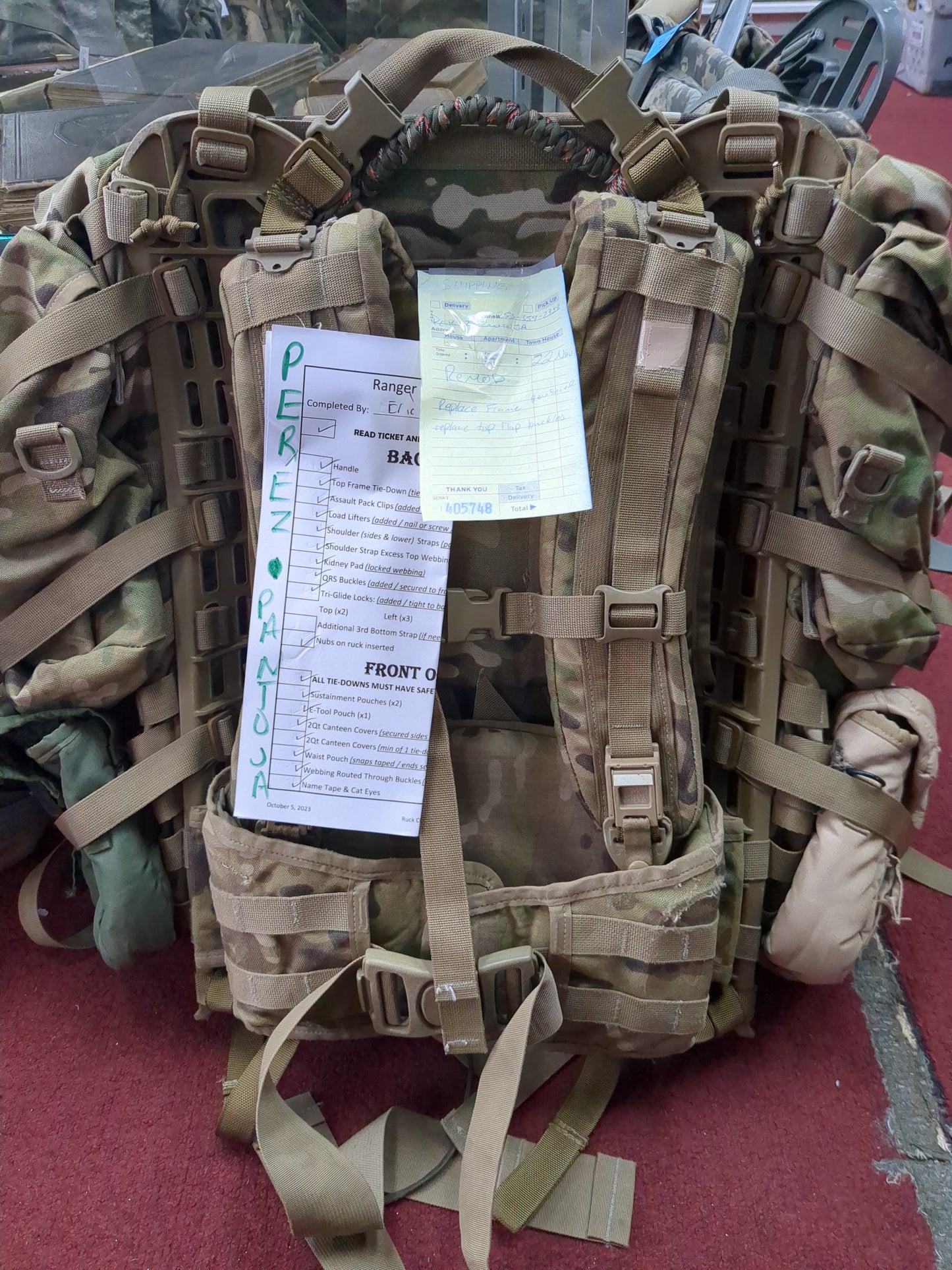 Perez Pantoja - Customer Mail-In 'Ranger Ready' OCP Molle II Ruck