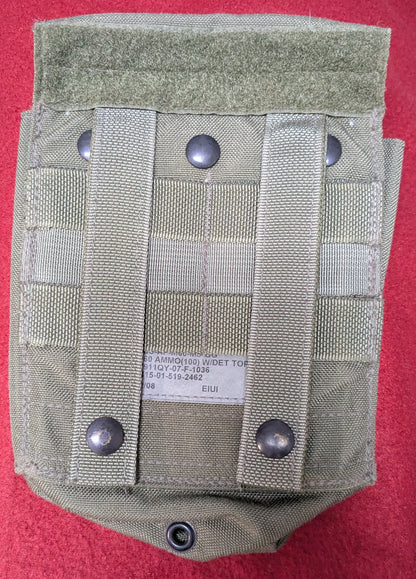 NOS Eagle Industries SFLCS 7.62 100-Round M60 Gunners Ammo Pouch Ranger Green (M60-RG) (AC01-25Jul86)