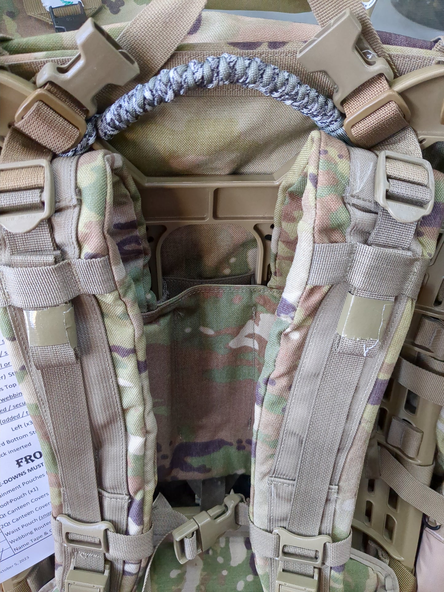 Frost MAIL-IN - v.12 "Ranger Ready" OCP Large Molle II Ruck w/ The Gibson Configuration w/ Name Tape & Cat Eyes (V12 2026-03)