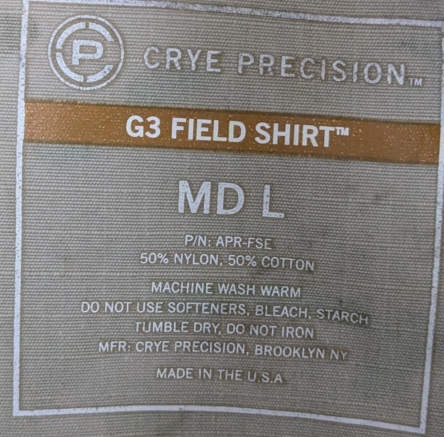 Crye Precision G3 Field Shirt MD L (DC1-25Oct20)