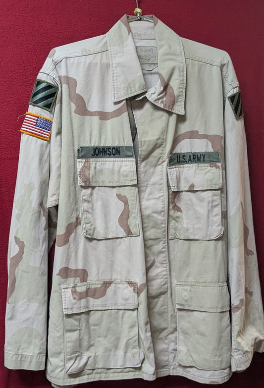 Vintage USGI Desert Camo DCU Top Coat L/R Large Regular (DC5-26Mar56)