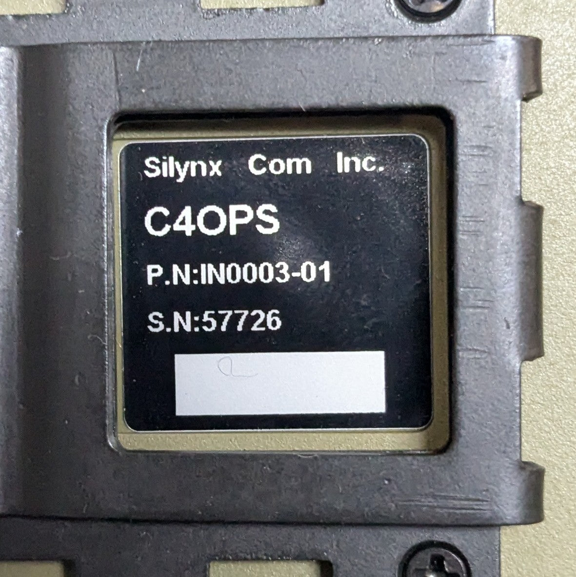 NOS Silynx IN0003-01 C4OPS PTT (FB6-26Mar03)