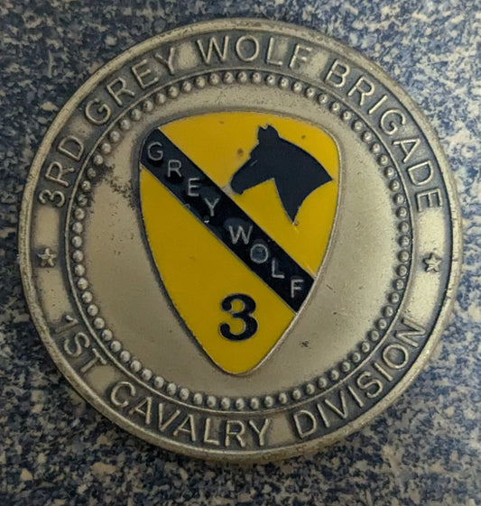 Challenge Coin2rd Grey Wolf Brigade 1st Cavalry Divison (CHCC-25Jul54)