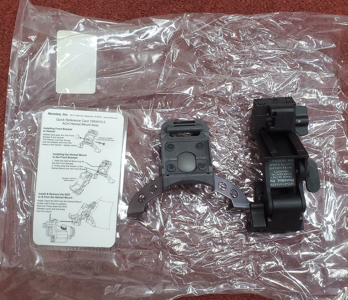 USGI Norotos Titanium Rhino Mount II Mount w/ Dovetail Base Plate (WS-8704)