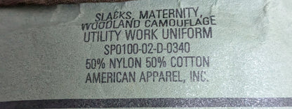 Woodland Camo Maternity Slacks 16L (DB11-25Aug23)