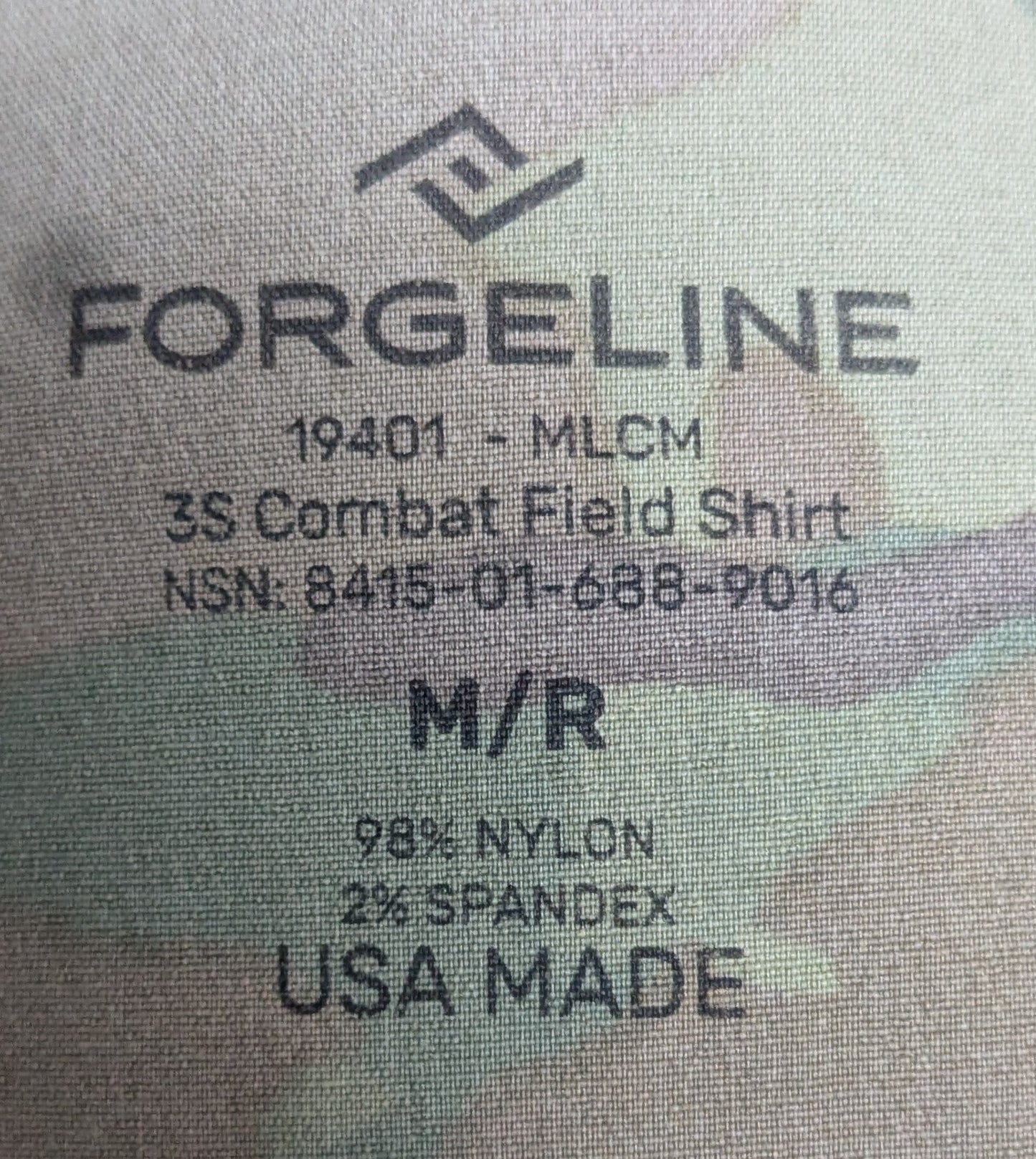 Forgeline 3s Combat Field Shirt OCP Multicam M/R (25Nov44)