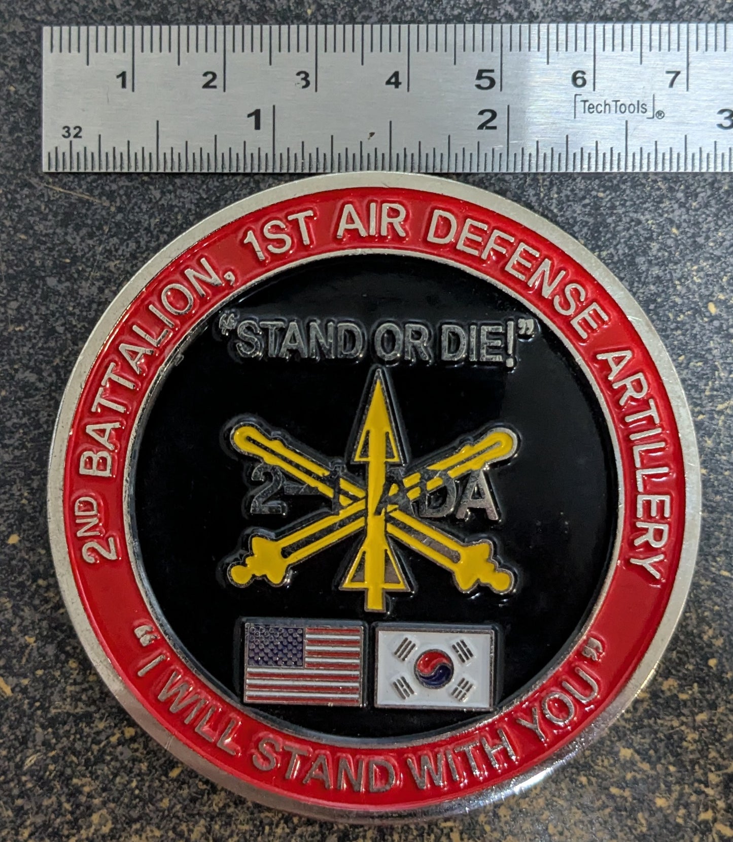 Challenge Coin 2nd Battalion 1st Air Defense Artillery, Korea 35th Artillery Brigade (CHCC-26May42)