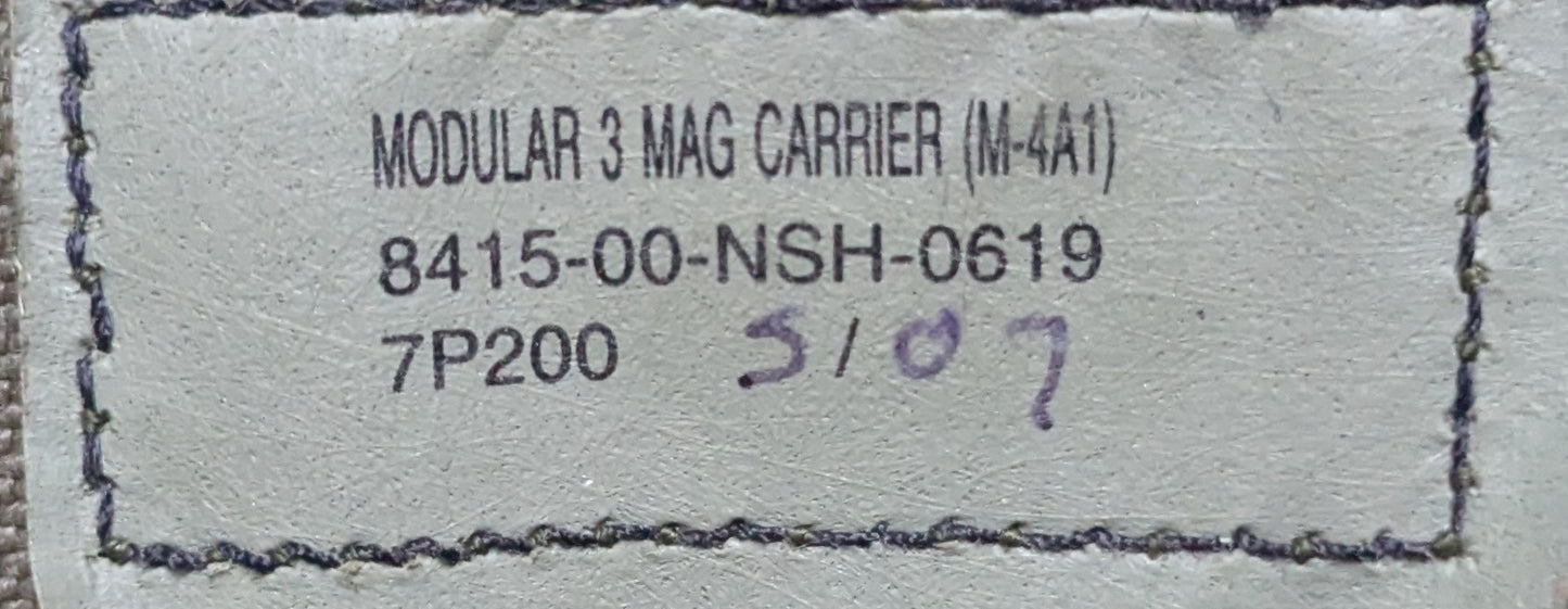 USGI Modular 3 Mag Carrier Ranger Green (26Feb85)
