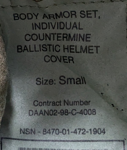 USGI Body Armor Countermine Helmet Cover Small (25Jun6)
