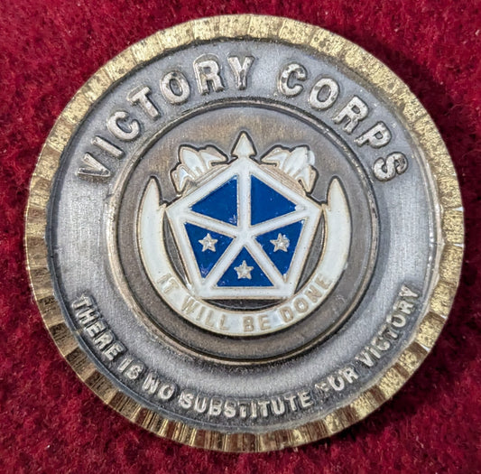 Challenge Coin Victory Corps There Is No Substitute For Victory Deputy Commanding General (chcc-25May77)