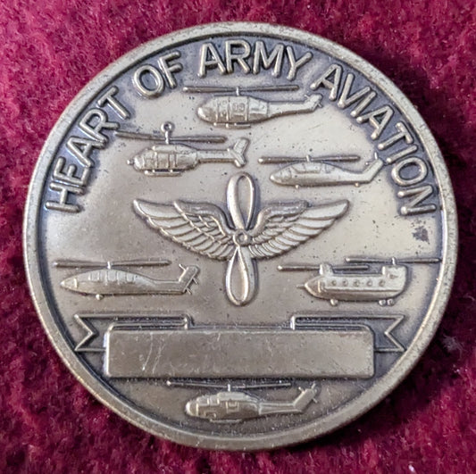 Challenge Coin US Army Aviation Training Brigade Heart of Army Aviation (chcc-25May79)