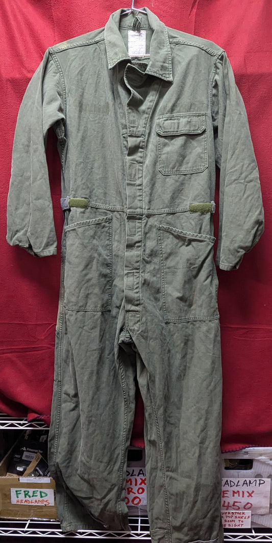 Large Dark Green Mechanics Coveralls Cotton Sateen type 1 (CB09-25APR17)