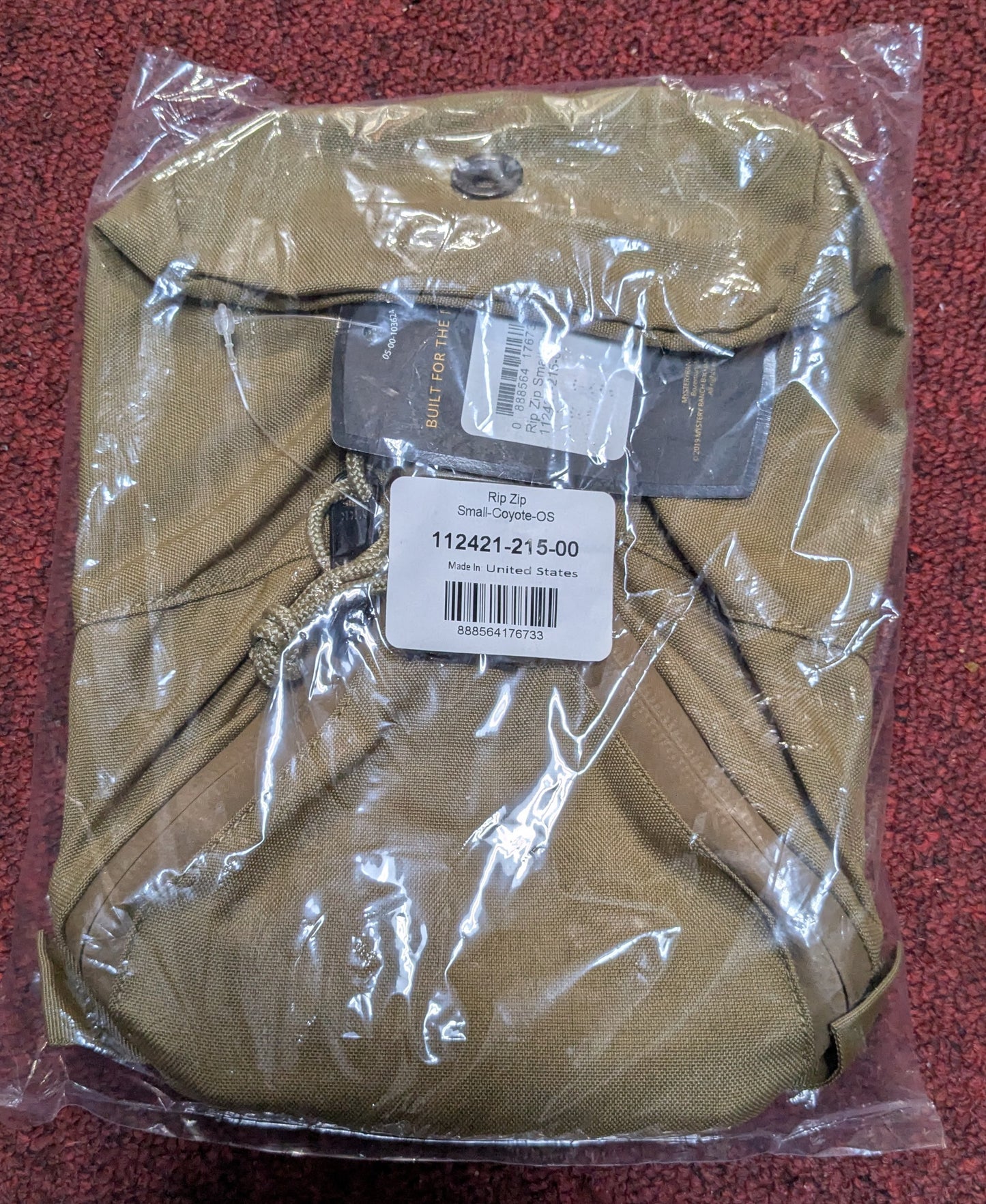 NWT Mystery Ranch Rip Zip Pocket Coyote, Small (CA11-25Aug67)