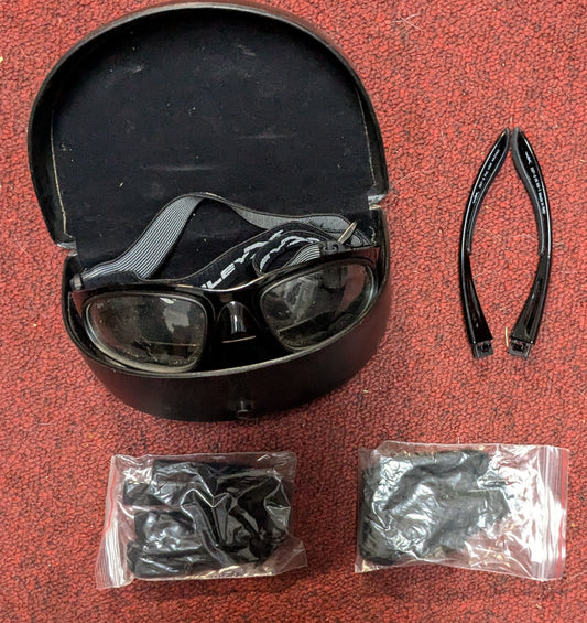 Wiley X SG-1 Safety Glasses/Goggles, Clear Lenses Only, Black (CB3-25Sep117)