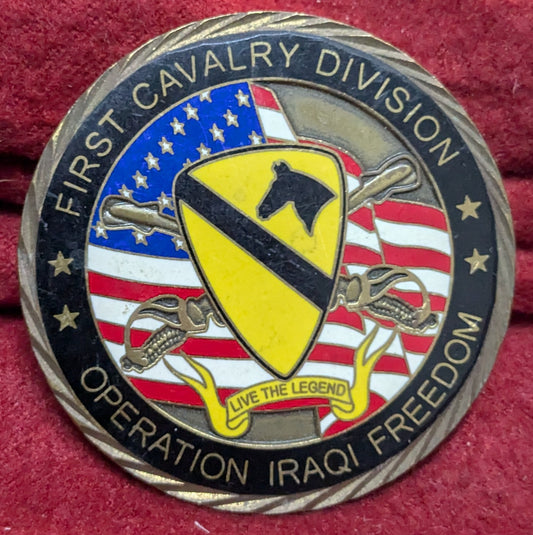 Challenge Coin  First Cavalry Division Operation Iraqi Freedom (chcc-25APR156)