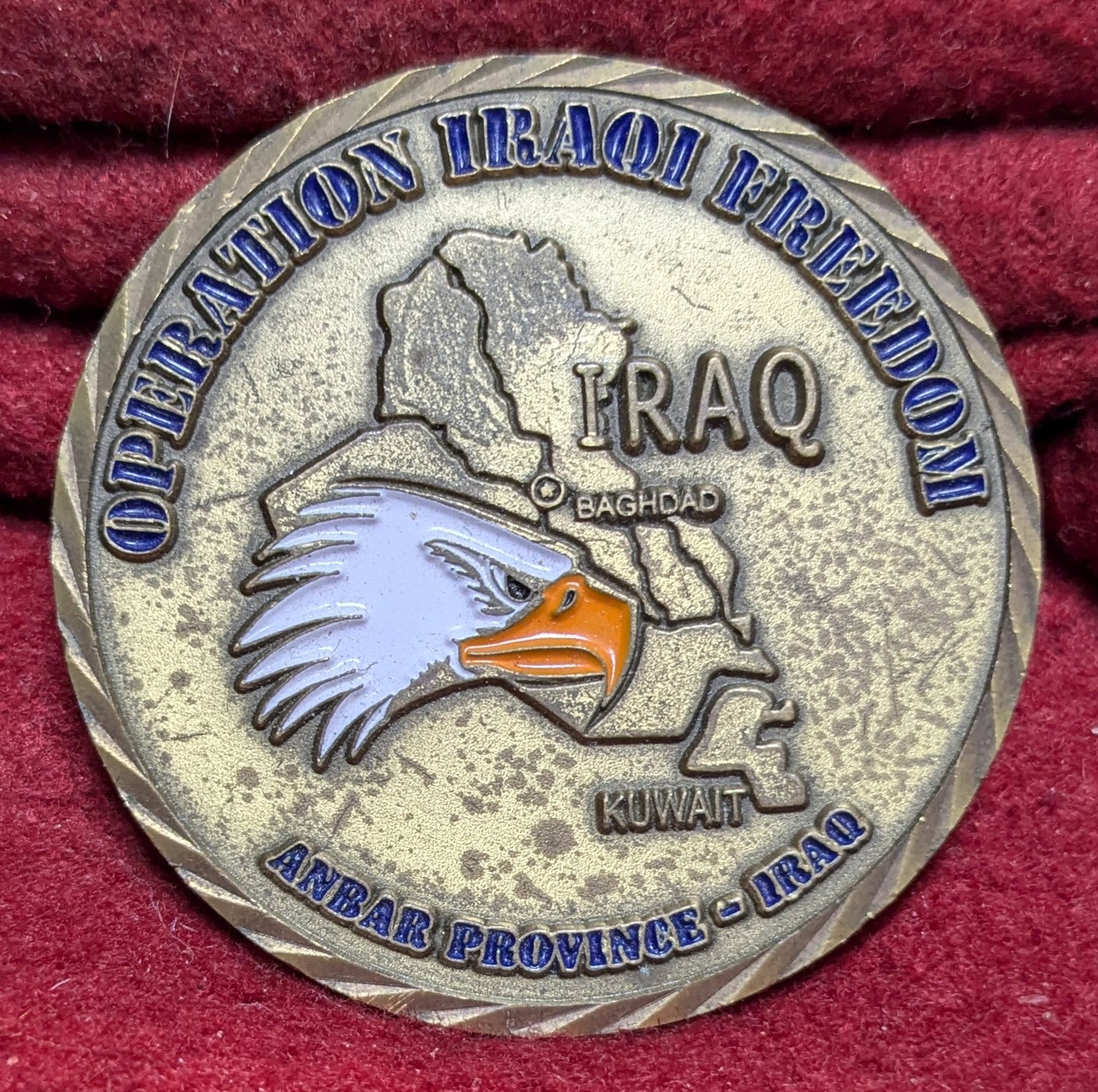 Challenge Coin Operation Iraqi Freedom Anbar Province (chcc-25APR167)