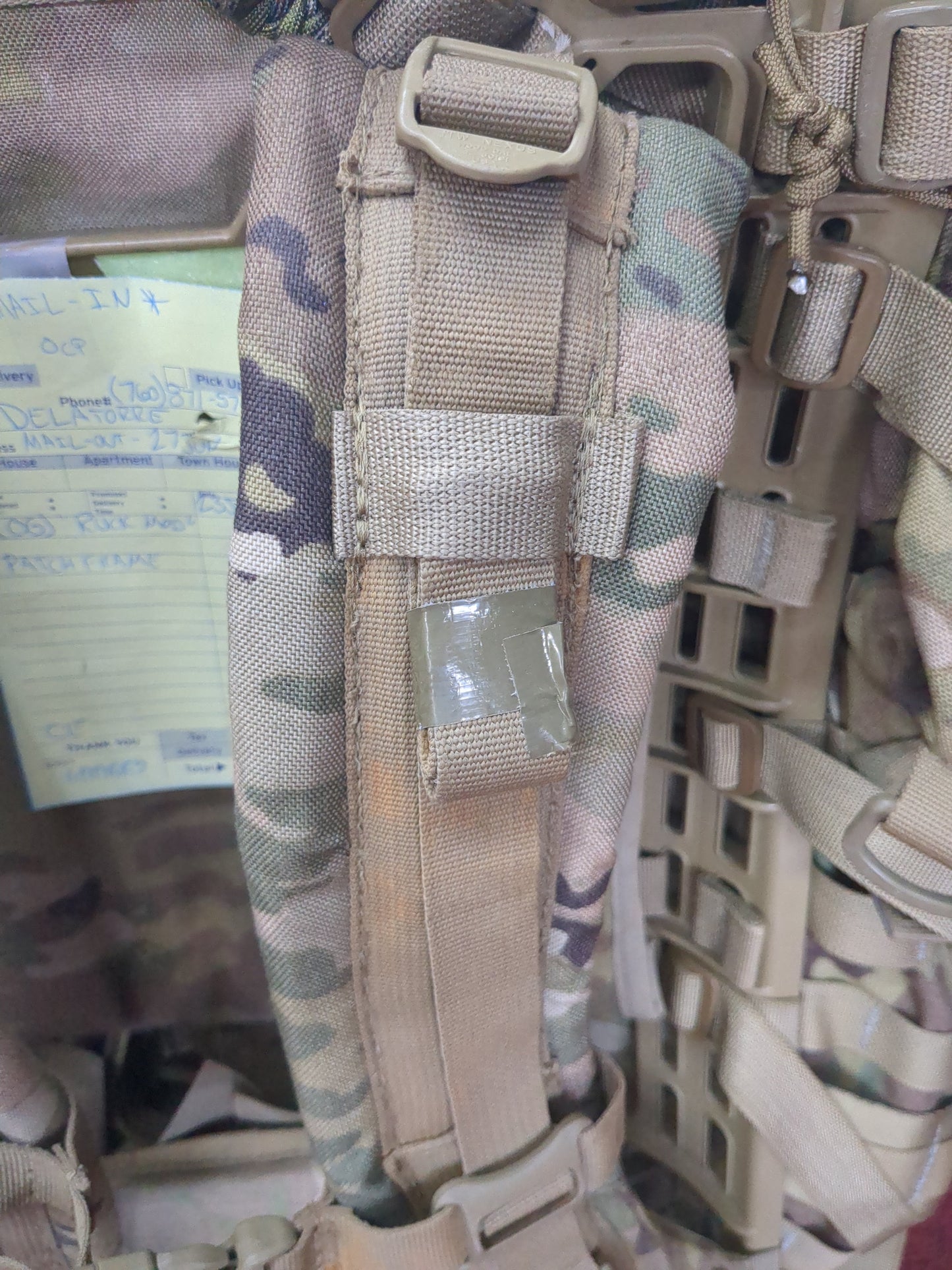 *Delatorre / Derival* MAIL-IN -  Post "Ranger Ready" OCP Large Molle II Ruck w/ The Gibson Configuration w/ Name Tape & Cat Eyes