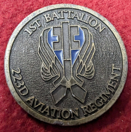 Challenge Coin 1st Battalion 223rd Aviation Reg Mark of Excellence (chcc-25May06)