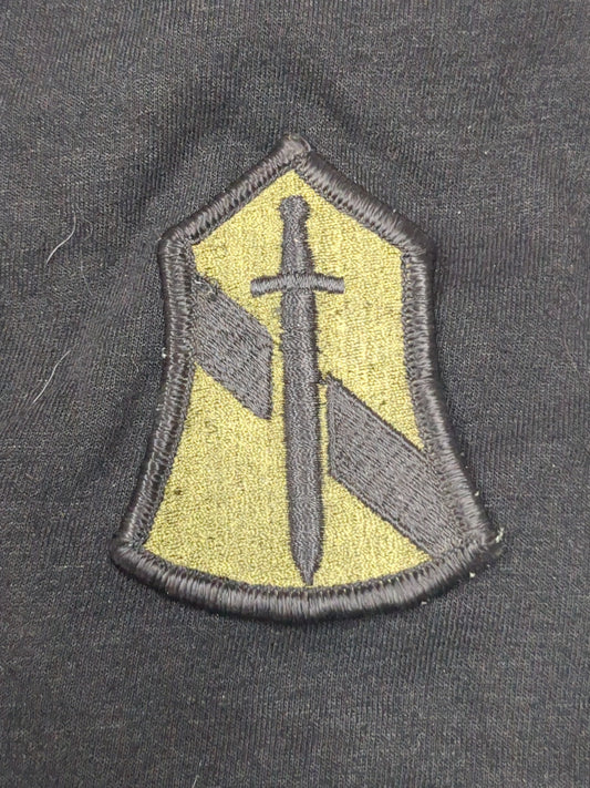 US Army 1st Field Force VN Patch Sew on Patch Subdued OD Black (bu11-1FF)