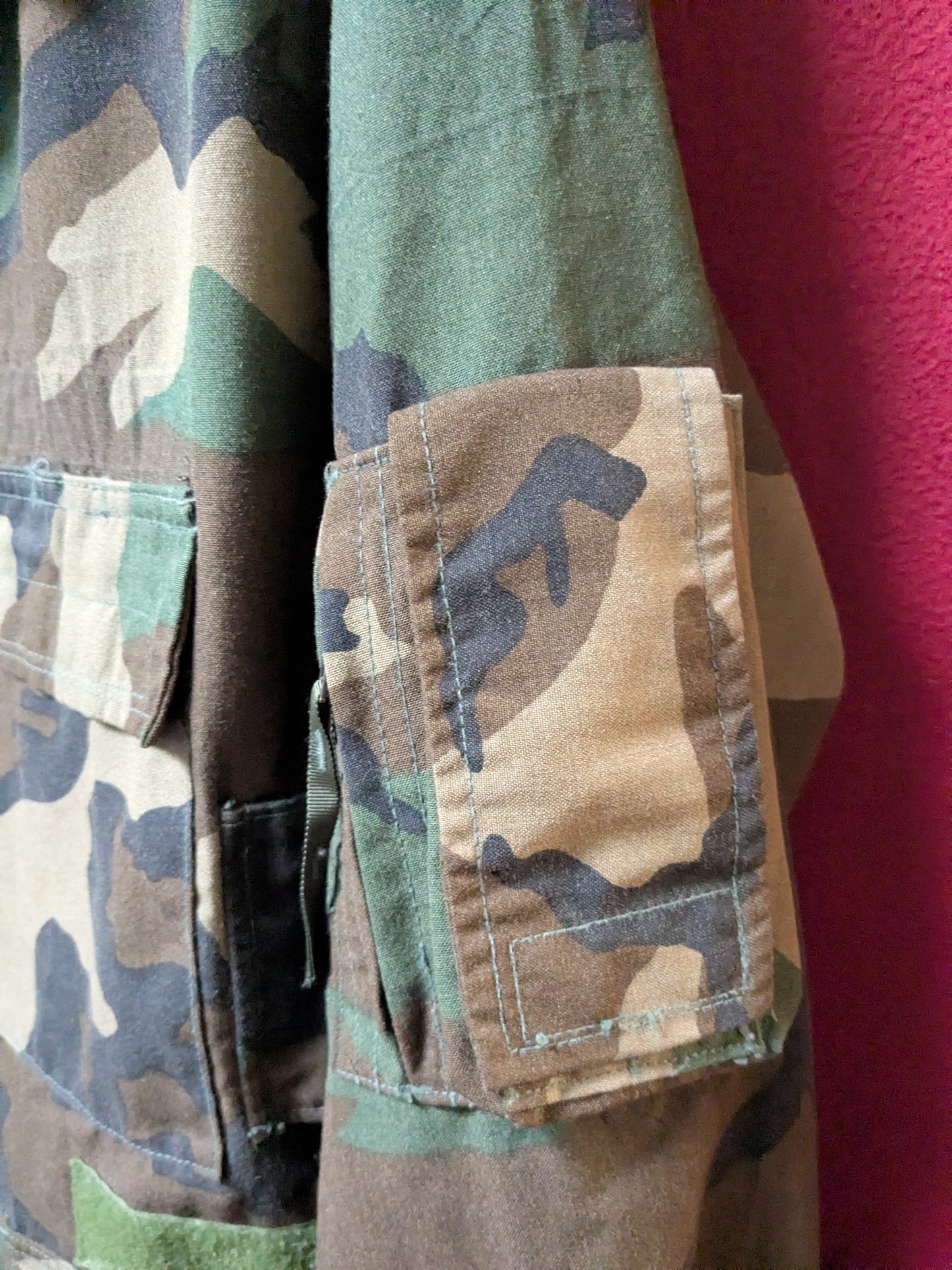 Vintage USGI Woodland Camouflage Pattern Air Crew Jacket Medium Short (DC5-26Mar47)