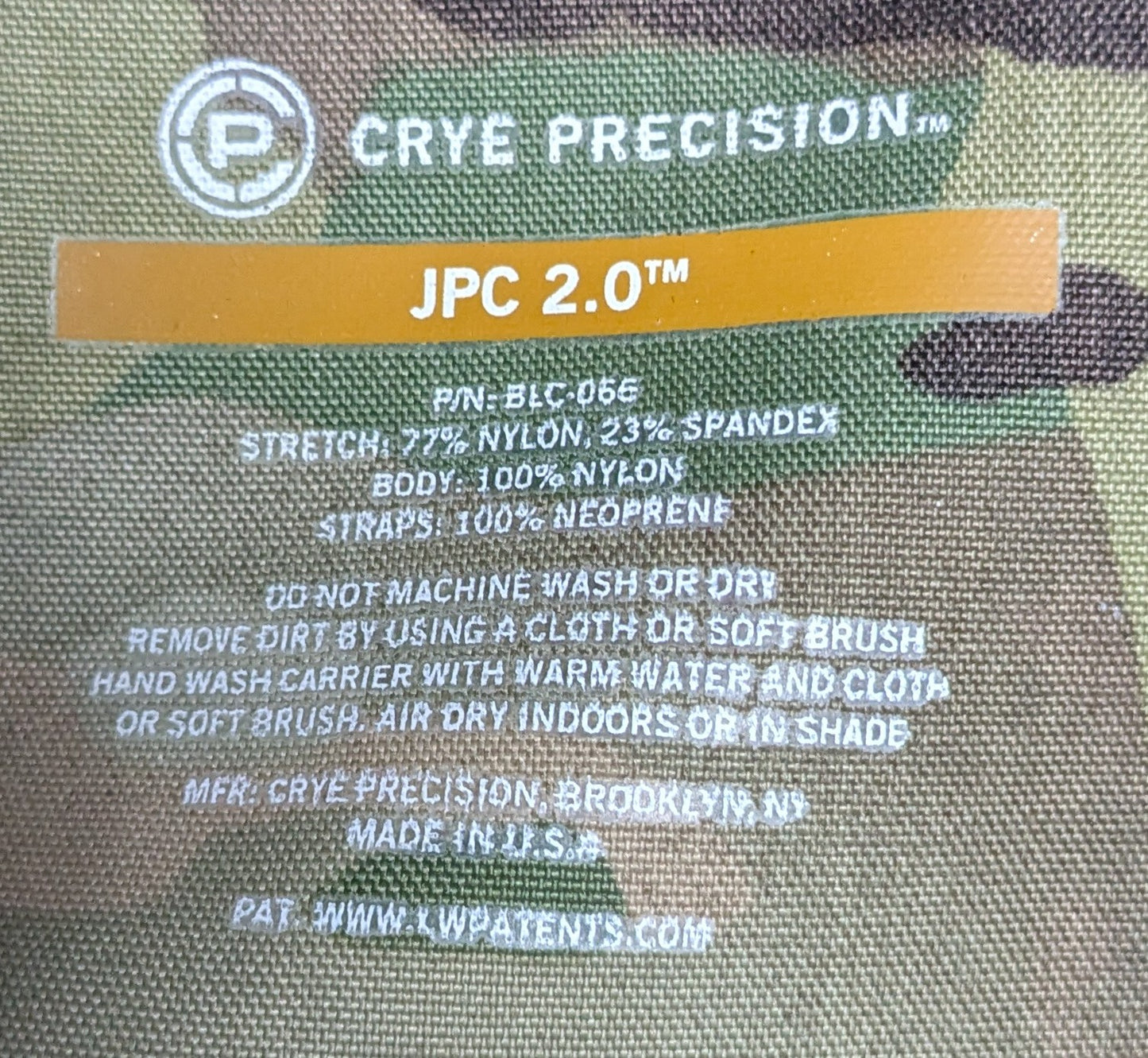 Crye Precision JPC 2.0 Jumpable Plate Carrier Vest (25Oct17)