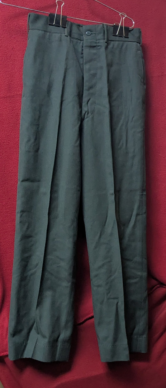 US Army Men's Green Trousers W-29 L-32 (FB1-26Feb60)