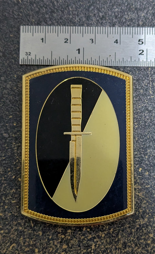 Challenge Coin 188th Infantry Brigade BLC, Plaque Dagger Design (CHCC-26May39)