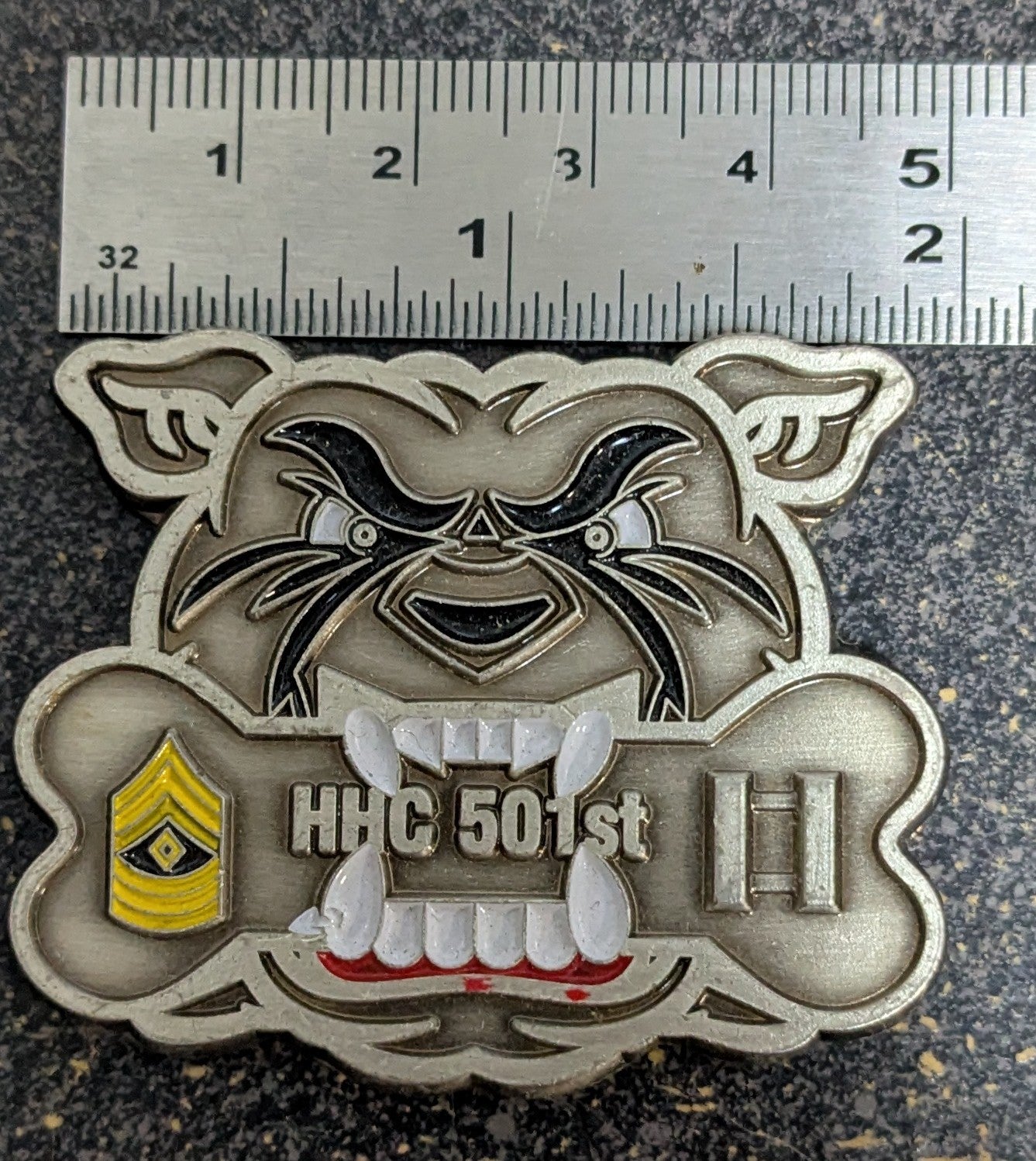 Challenge Coin U.S. Army Leaders Coin of Excellence Sustain the ROK HHC 501st (26Jun25)
