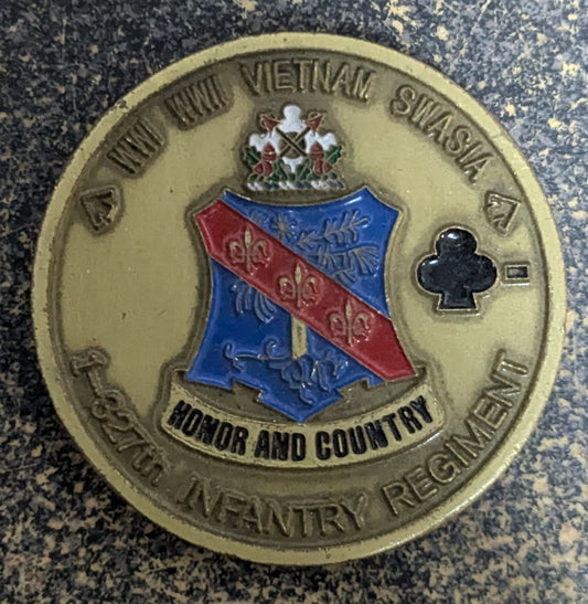 Challenge Coin 1st BN 327th Infantry Regiment 101st Airborne (CHCC-25Jul26)