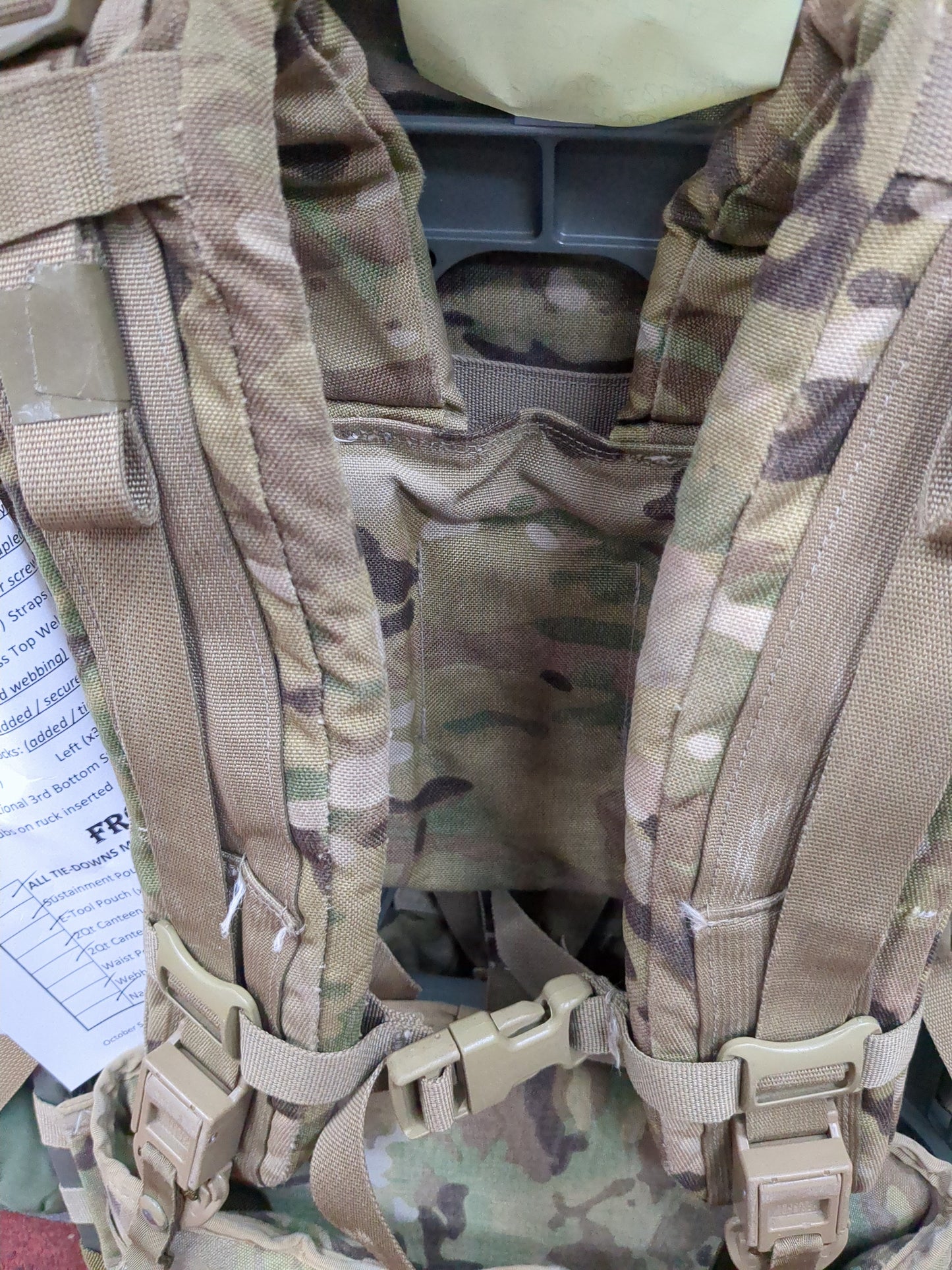Hans Navarette MAIL-IN - v.12 "Ranger Ready" OCP Large Molle II Ruck w/ The Gibson Configuration w/ Name Tape & Cat Eyes (V12 2026-07)