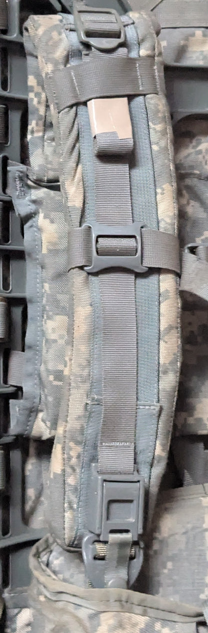 "Ranger Ready" ACU Large Molle II Ruck w/ The Gibson Mod w/ Name Tape & Cat Eyes