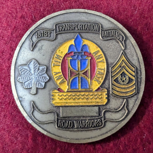 Challenge Coin HHD 181st Trans BN, 515th POL CO, 377th HET CO, 51st PLS CO (chcc-25May25)