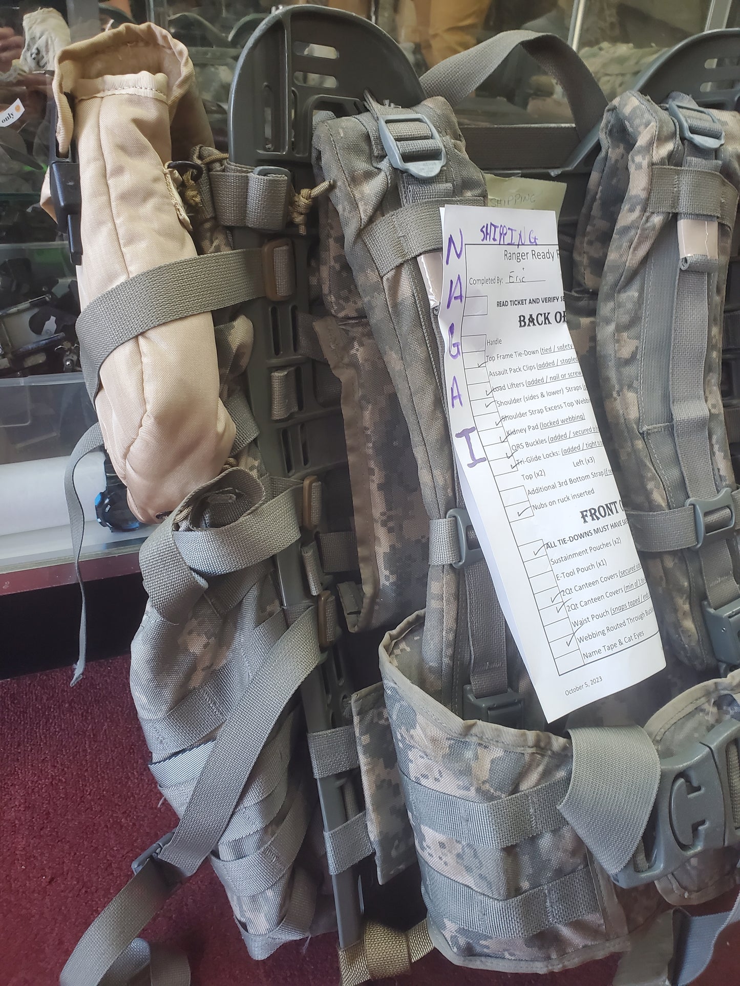 NAGAI - SFAS Ruck Configuration ACU (customer mail-in ruck)