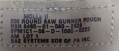 NWT Saw Gunner Pocket Set 2/200 Round, 2/100 Round Pouches (26Jun03)