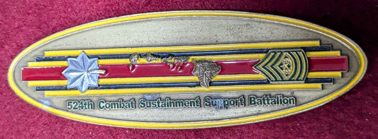 Challenge Coin 524th Combat Sustainment Support Battalion (25May45)