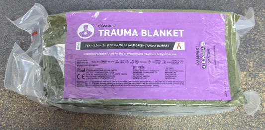 NWT Blizzard Trauma Blanket 2.3m x 2m 3 Layer Green (FA7-26Apr4)