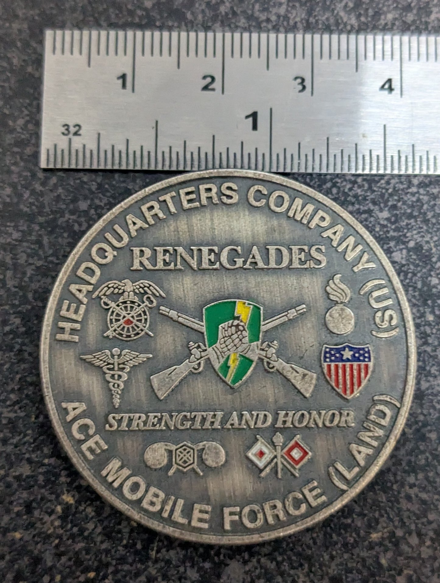 Challenge Coin ACE Mobile Force (Land) Headquarters Company US Cadets NATO Multinational (26Jul07)