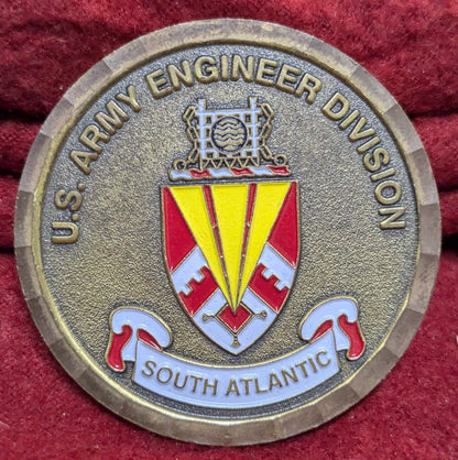 Challenge Coin U.S. Army Engineer Division South Atlantic (chcc-25APR159)