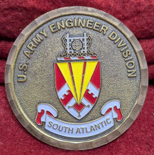 Challenge Coin U.S. Army Engineer Division South Atlantic (chcc-25APR159)
