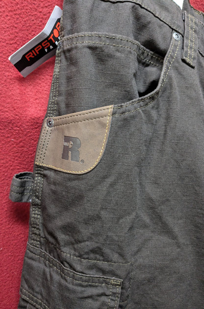 NWT Wrangler Riggs Workwear Ripstop Ranger Relaxed Fit Dark Brown (CA13-25APR19)