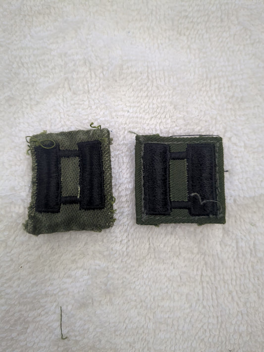 US Army CPT Sew Rank Subdued Pair (WSAB12-Sew)