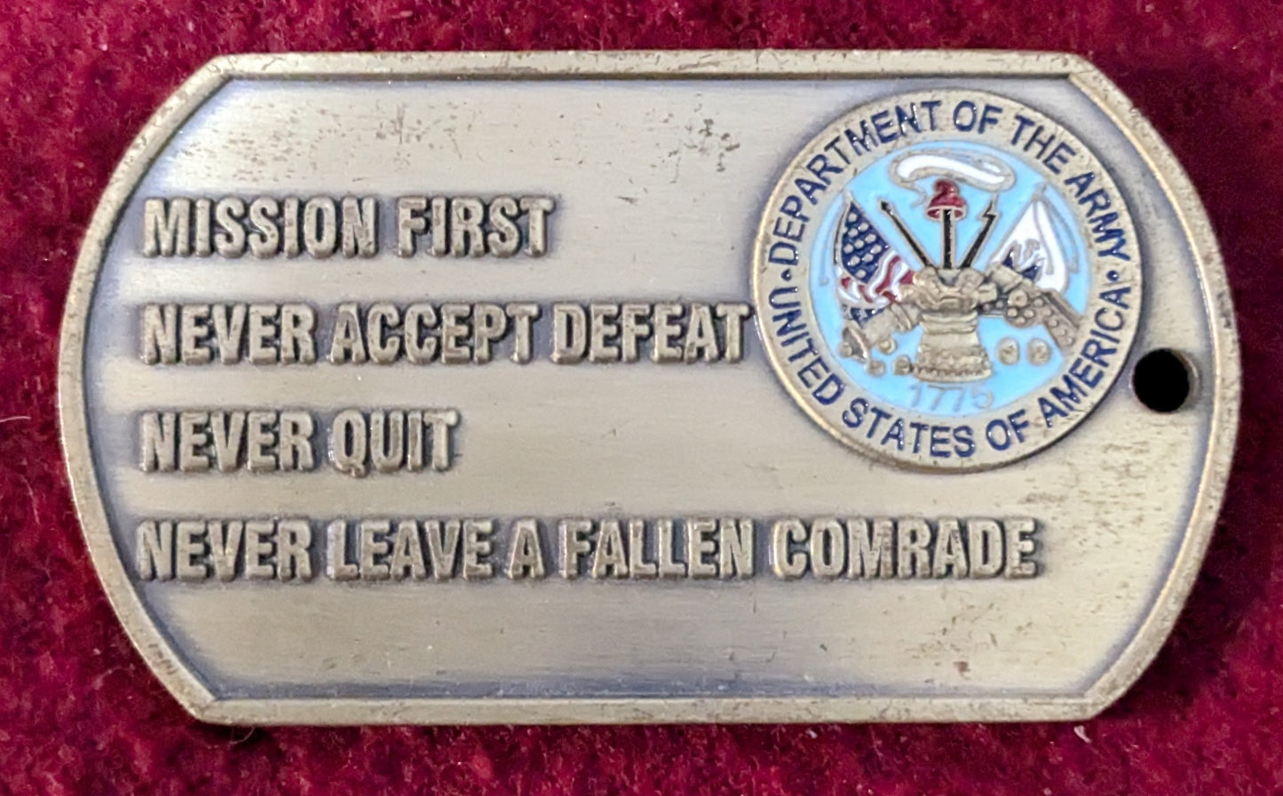 Challenge Coin Presented by General Dick Cody for Excellence Vice Chief of Staff (chcc-25May71)