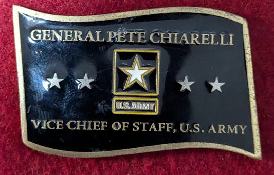 Challenge Coin General Pete Chiarelli Vice Chief of Staff U.S. Army (chcc-25May63)