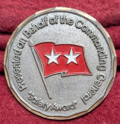 Challenge Coin 1st Armored Division Safety Award Commanding General (chcc-25APR173)
