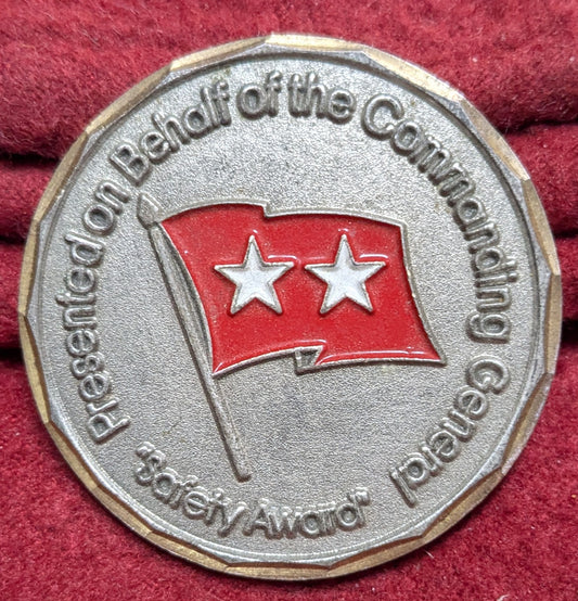Challenge Coin 1st Armored Division Safety Award Commanding General (chcc-25APR173)