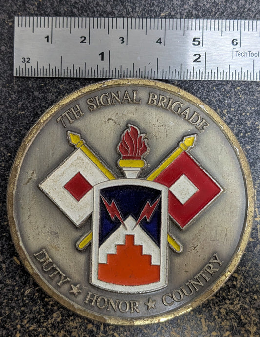 Challenge Coin 7th Signal Brigade Commander, Voice of Freedom Superior Performance (CHCC-26May24)