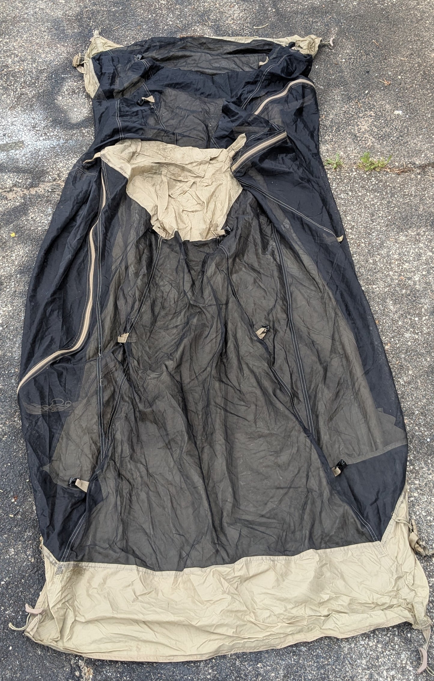 Litefighter 1 Person Tent, No Poles, No Stakes (CA4-26Apr71)